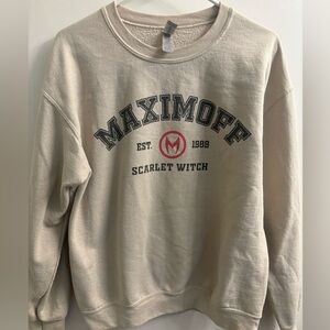 Wanda Maximoff Scarlet Witch Crew Neck Sweater Medium